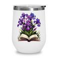 Irises Flowers Book Iris Floral Wine Tumbler Irises Flowers Book Iris Floral Wine Tumbler