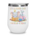 Its A Good Day To Read A Book Cute Pig & Elephant Adventure Wine Tumbler Its A Good Day To Read A Book Cute Pig & Elephant Adventure Wine Tumbler