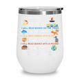 IWill Read Books On A Boat & Everywhere Reading Kids Wine Tumbler