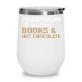 Jolabokaflod Because Books And Hot Chocolate T-Shirt Wine Tumbler