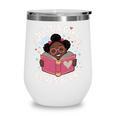Just A Girl Who Loves Books Cute African American Afro Wine Tumbler Just A Girl Who Loves Books Cute African American Afro Wine Tumbler