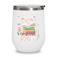Just a Girl Who Loves Books Cute Book Lover Bookworm Wine Tumbler