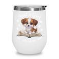 Just a Girl Who Loves Dogs And Books Cute Dog Wine Tumbler