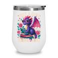 Just a Girl Who Loves Dragons And Books Dragon Wine Tumbler