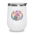 Just A Girl Who Loves Dragons And Books Fantasy Reader Wine Tumbler