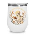 Just One More Chapter Book Lover Bookish Reading Skeleton Wine Tumbler