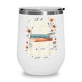 Just One More Chapter Book Reading Floral Teacher Book Lover Wine Tumbler