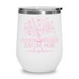 Just One More Chapter Bookish Book Reading Bright Hot Pink Wine Tumbler