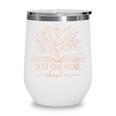 Just One More Chapter Bookish Book Reading Teal Beige Wine Tumbler