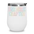 Just One More Chapter Retro Bookworm Book Lover Wine Tumbler