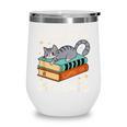 I Just Want To Read Books And Pet Cats Bookish Bookworm Wine Tumbler I Just Want To Read Books And Pet Cats Bookish Bookworm Wine Tumbler