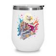 Kawaii Eagle Reads Book Reading Library Book Bookworm Wine Tumbler