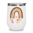 Leopard Teacher Wild About Reading Books Reader Librarian Wine Tumbler
