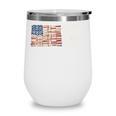 Liberty And Literature For All Reading USA Book Lover Wine Tumbler