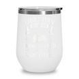 Librarian Because Book Wizard Library Humor Wine Tumbler