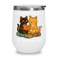 Life Is Better With Cats And Books Cute Cat Lover Wine Tumbler Life Is Better With Cats And Books Cute Cat Lover Wine Tumbler