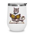 Life Is Better With Cats Coffee Books Cat Reading Book Wine Tumbler Life Is Better With Cats Coffee Books Cat Reading Book Wine Tumbler