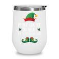 Most Likely To Read A Book Matching Christmas Elf Wine Tumbler