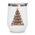 Literary Book Tree Bookish Shelf Art For Avid Readers Wine Tumbler