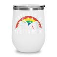 Take a Look It's In a Book Reading Vintage Retro Rainbow Wine Tumbler