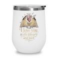 I Love You To The Library And Back Anatomical Heart Book Wine Tumbler