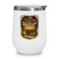 The Magic Of Books Vintage Style Reading Lover Cat & Tea Wine Tumbler The Magic Of Books Vintage Style Reading Lover Cat & Tea Wine Tumbler