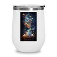 Magical Book Floral Coffee Books Nature Fantasy Wine Tumbler
