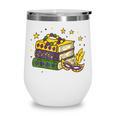 Mardi Gras Book Lover Reading Reader Men Women Kids Wine Tumbler