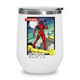 Marvel Comics Deadpool Vintage Book Art Wine Tumbler