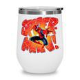 Marvel Spider-Man Peter Parker Comic Book Letter Logo Wine Tumbler