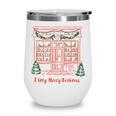 A Very Merry Bookmas Cozy Christmas Bookstore Holiday Cute Wine Tumbler