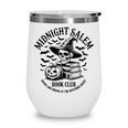 Midnight Salem Book Club Witchy Reads Wine Tumbler