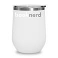 Minimalist Book Lover Book Nerd Wine Tumbler