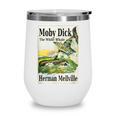 Moby Dick Book Cover Illustration Wine Tumbler