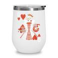 Modern Queen Of Hearts Book Lover Reading Novels Romantasy Wine Tumbler
