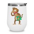 Monkey With a Book Wine Tumbler
