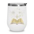 Mystic Astral Lunar Celestial Witch Spell Book Wine Tumbler