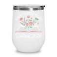 New Chapter Begins Retired 2026 Floral Book Retirement Women Wine Tumbler New Chapter Begins Retired 2026 Floral Book Retirement Women Wine Tumbler