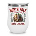 North Pole Book Club Hot Cocoa Bookworm Christmas Xmas Wine Tumbler