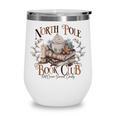North Pole Book-Club Hot Cocoa Served Daily Christmas Book Wine Tumbler
