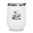 North Pole Book Club Hot Cocoa Served Daily Wine Tumbler