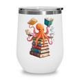 Octopus Book Reading Book Reader Ocean Octopus Wine Tumbler
