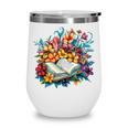 Open Book With Colorful Floral Reading Magic Wine Tumbler Open Book With Colorful Floral Reading Magic Wine Tumbler