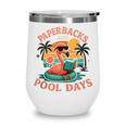 Paperbacks And Pool Days Flamingo Reading Summer Vibes Books Wine Tumbler Paperbacks And Pool Days Flamingo Reading Summer Vibes Books Wine Tumbler