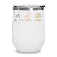 Plants Birds Books Lover Bird Watching Outfit For Bird Nerd Wine Tumbler
