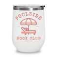 Poolside Book Club Summer Reading Book Lover Swimming Shirt Men Women Wine Tumbler