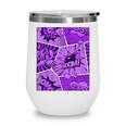 Purple Comic Book Purple Color Graphic Wine Tumbler Purple Comic Book Purple Color Graphic Wine Tumbler