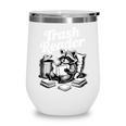 Raccoon Reading A Book Vintage Trash Reader Wine Tumbler