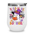 Read More Books Ghost Reading Book Teacher Halloween Wine Tumbler