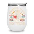 Read Books Be Kind Stay Weird Skeleton Reading Book Wine Tumbler